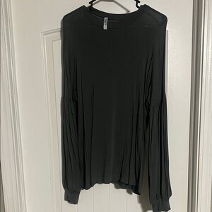 Women's Olive Long Sleeve Top